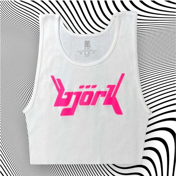 Bjork Band Unisex Cropped Tank - Picture 1 of 3
